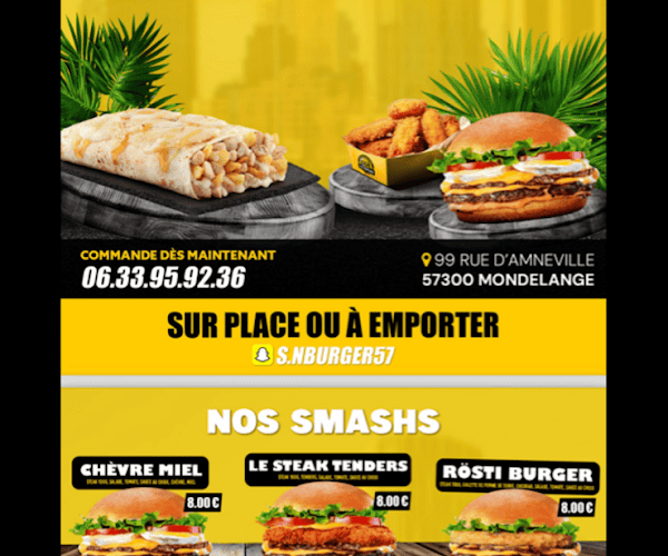 Restaurant S’N BURGER à Mondelange, France