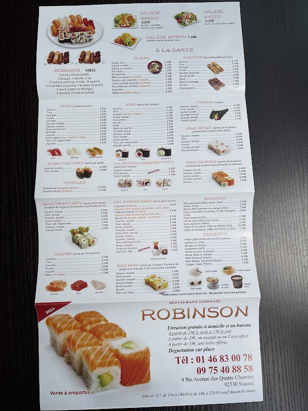 Restaurant Sushi Robinson à Sceaux, France