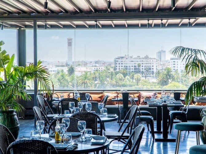 Restaurant Thejamesrooftop à Casablanca, Maroc