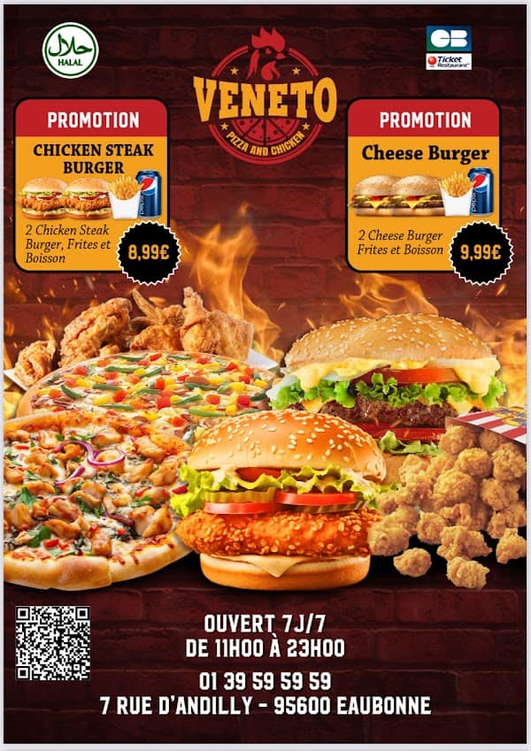 Restaurant VENETO PIZZA AND CHICKEN à Eaubonne, France