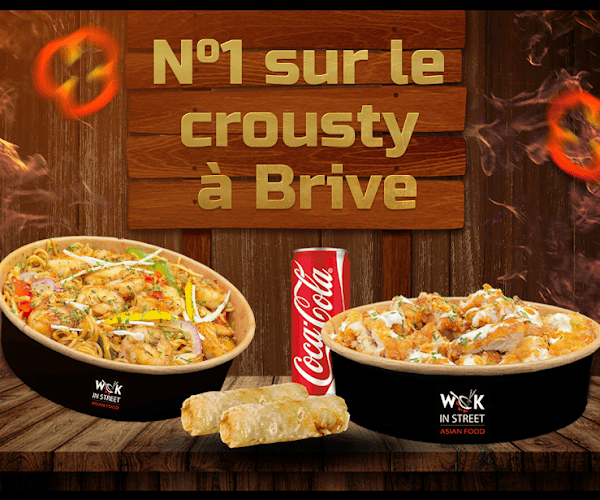 Restaurant Wok in street – Riz Crousty – Brive-La-Gaillarde à Brive-la-Gaillarde, France