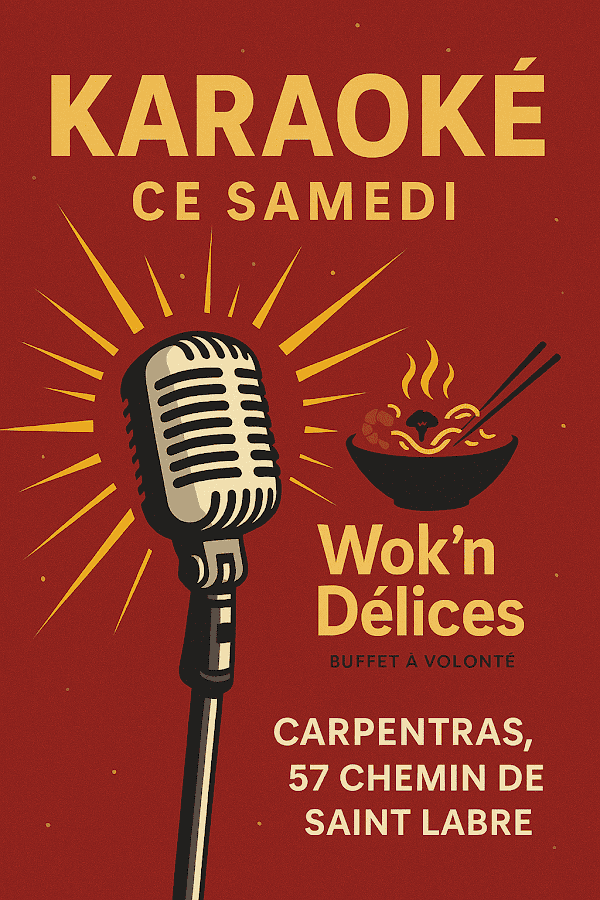 Wok’n Délices – Restaurant asiatique & buffet à volonté à Carpentras, France
