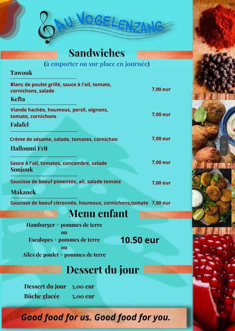 Restaurant Au Vogelenzang à Anderlecht, Belgique