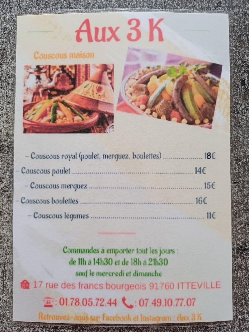 Restaurant Aux 3 K à Itteville, France