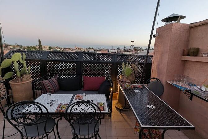 Restaurant Bazaar Cafe à Marrakech, Maroc