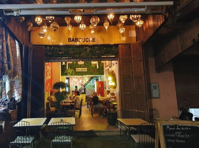 Restaurant Café Babouche medina à Marrakech, Maroc