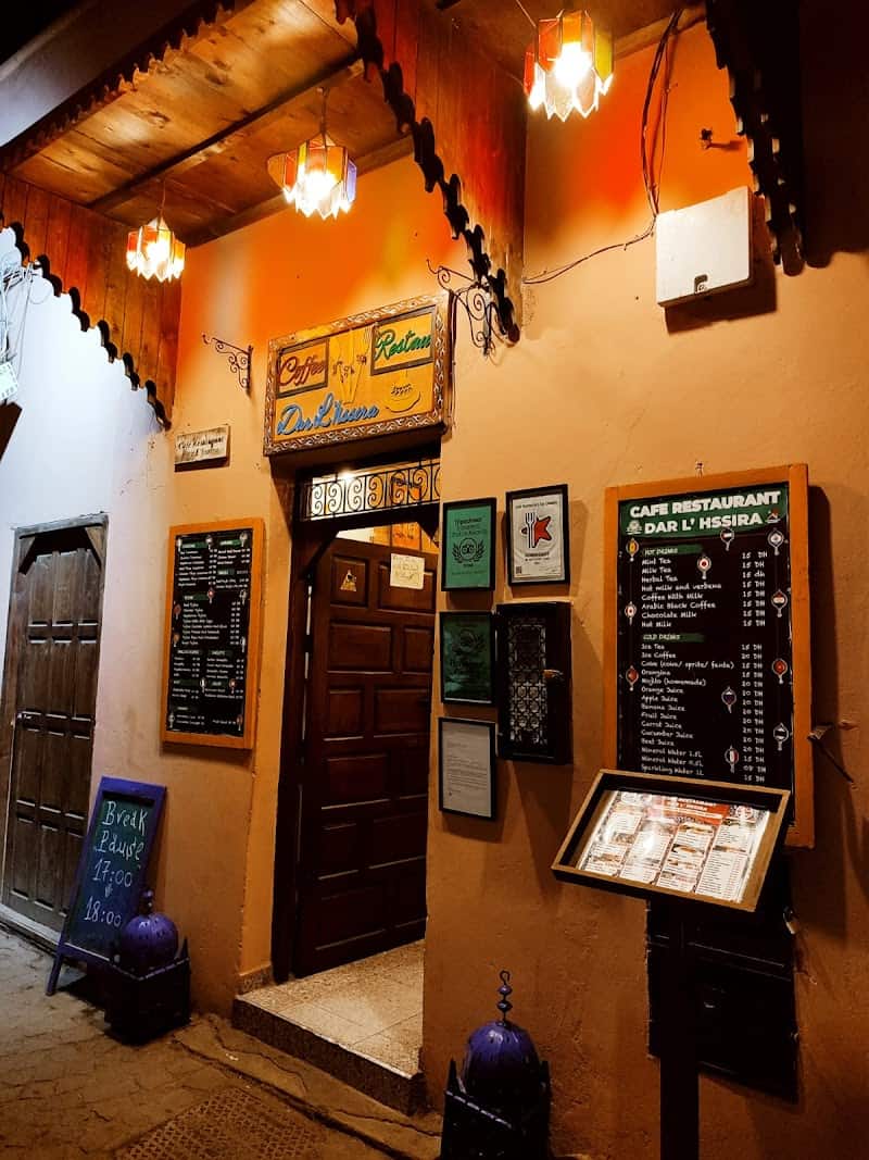 Cafe Restaurant Dar L’hssira à Marrakech, Maroc