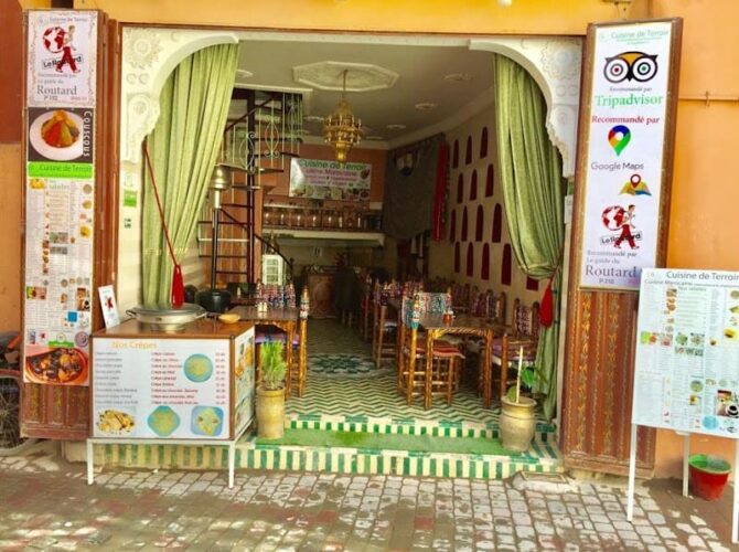 Restaurant Cuisine De Terroir à Marrakech, Maroc