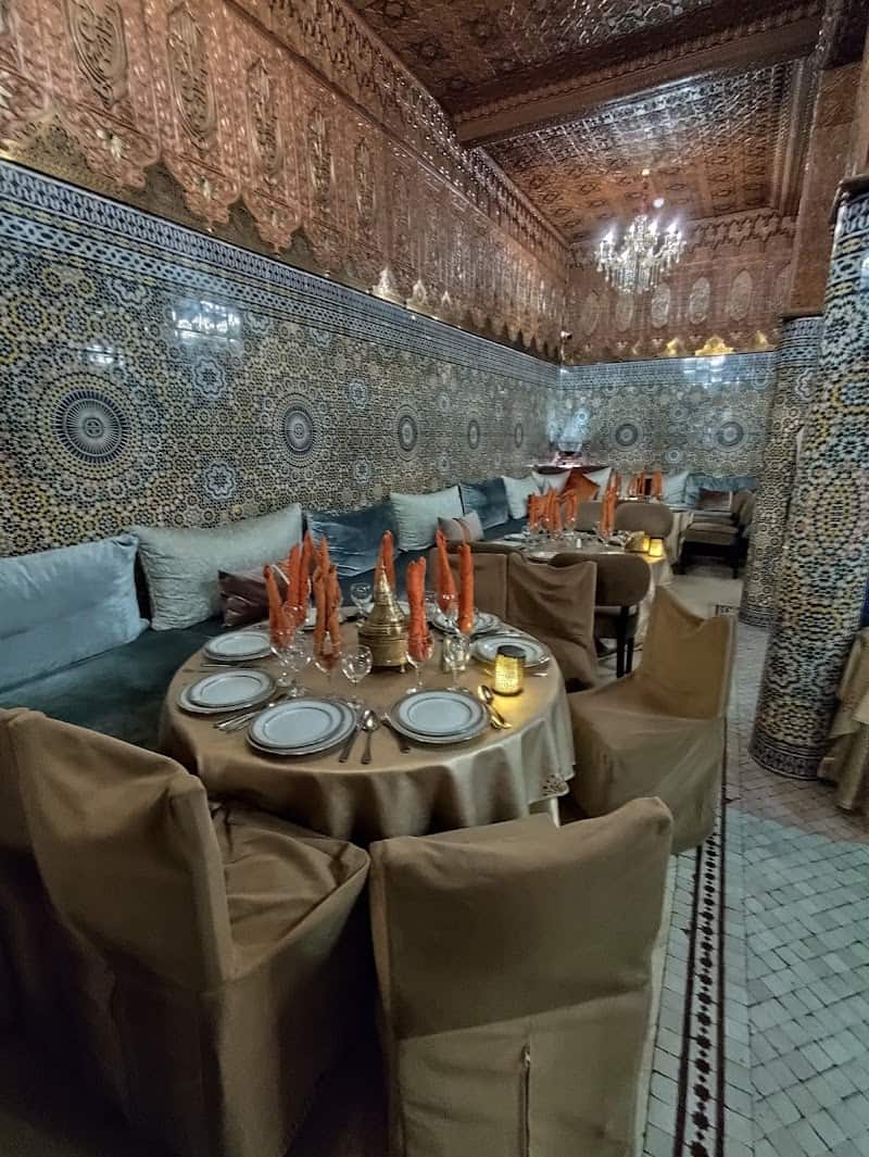 Restaurant Dar Essalam à Marrakech, Maroc