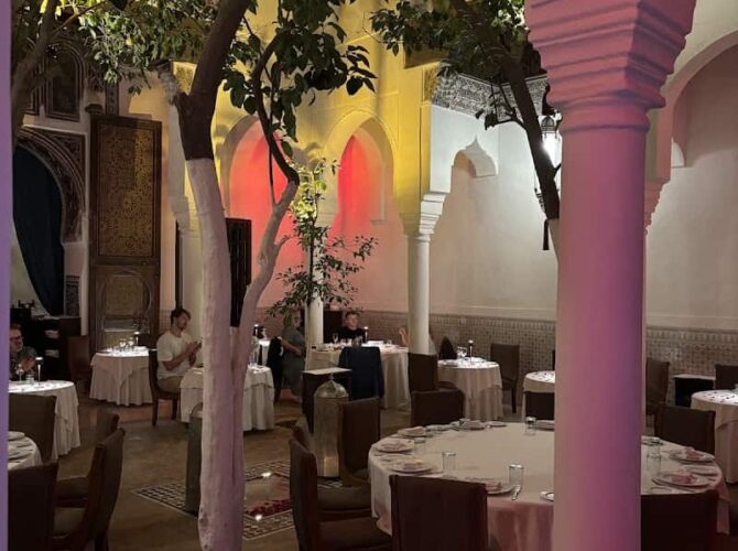 Restaurant Dar Zellij à Marrakech, Maroc