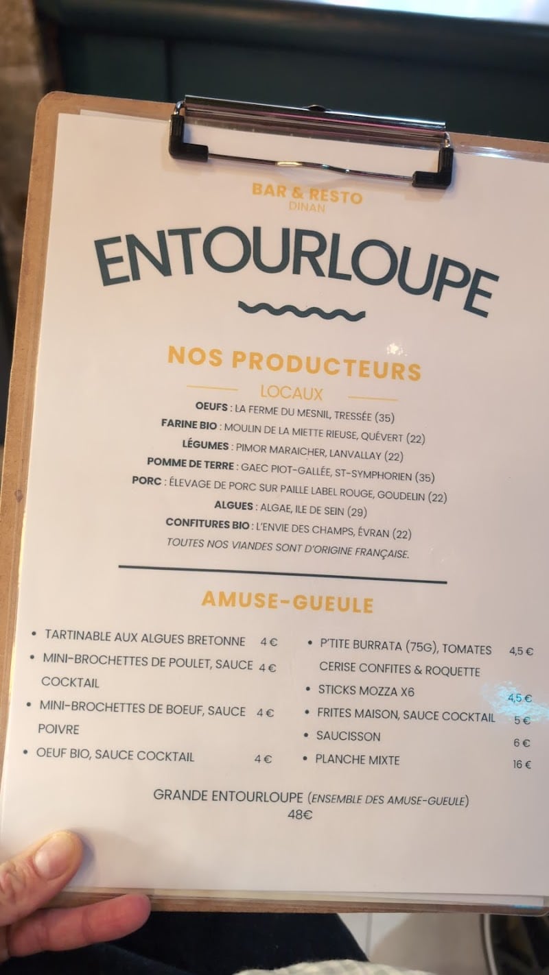Restaurant Entourloupe à Dinan, France