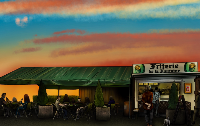 Restaurant Friterie De La Fontaine à Carignan, France