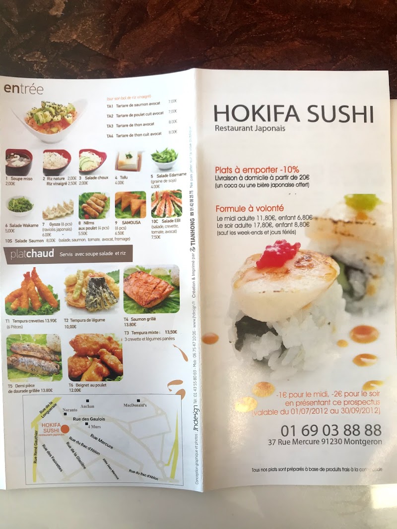 Restaurant HOKIFA Sushi à Montgeron, France