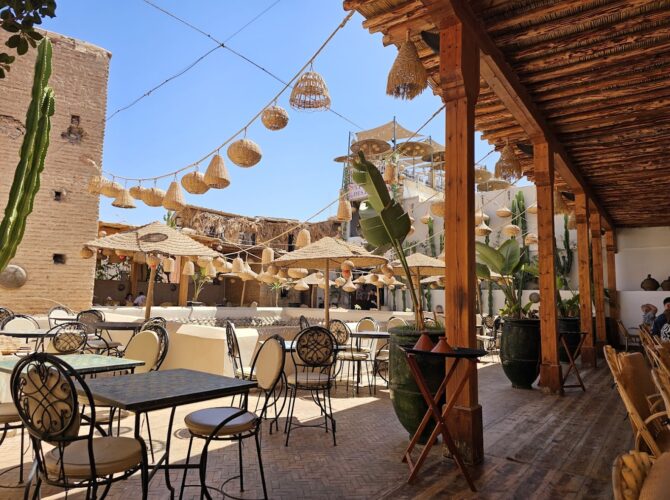 Restaurant La fontaine des épices à Marrakech, Maroc