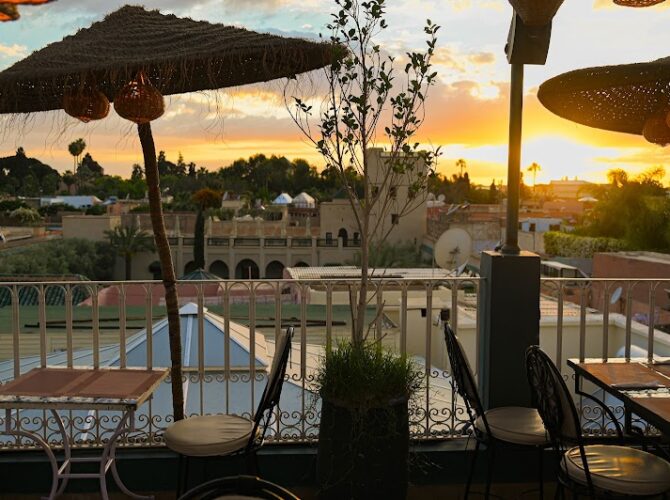 Restaurant La fontaine des épices à Marrakech, Maroc