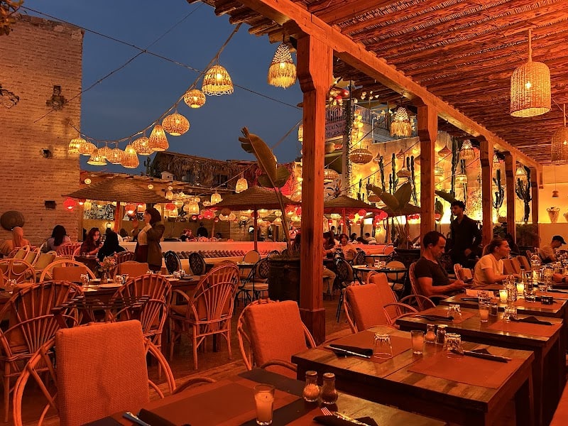 Restaurant La fontaine des épices à Marrakech, Maroc