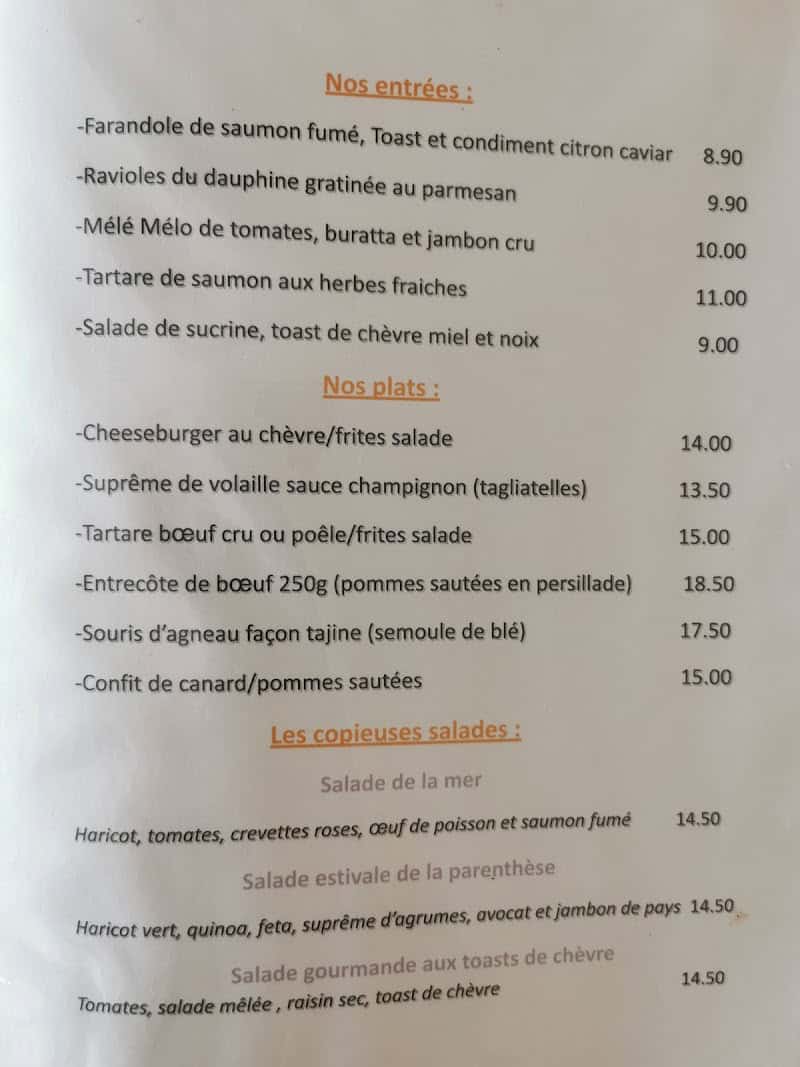 Restaurant La Parenthèse à Montrouge, France