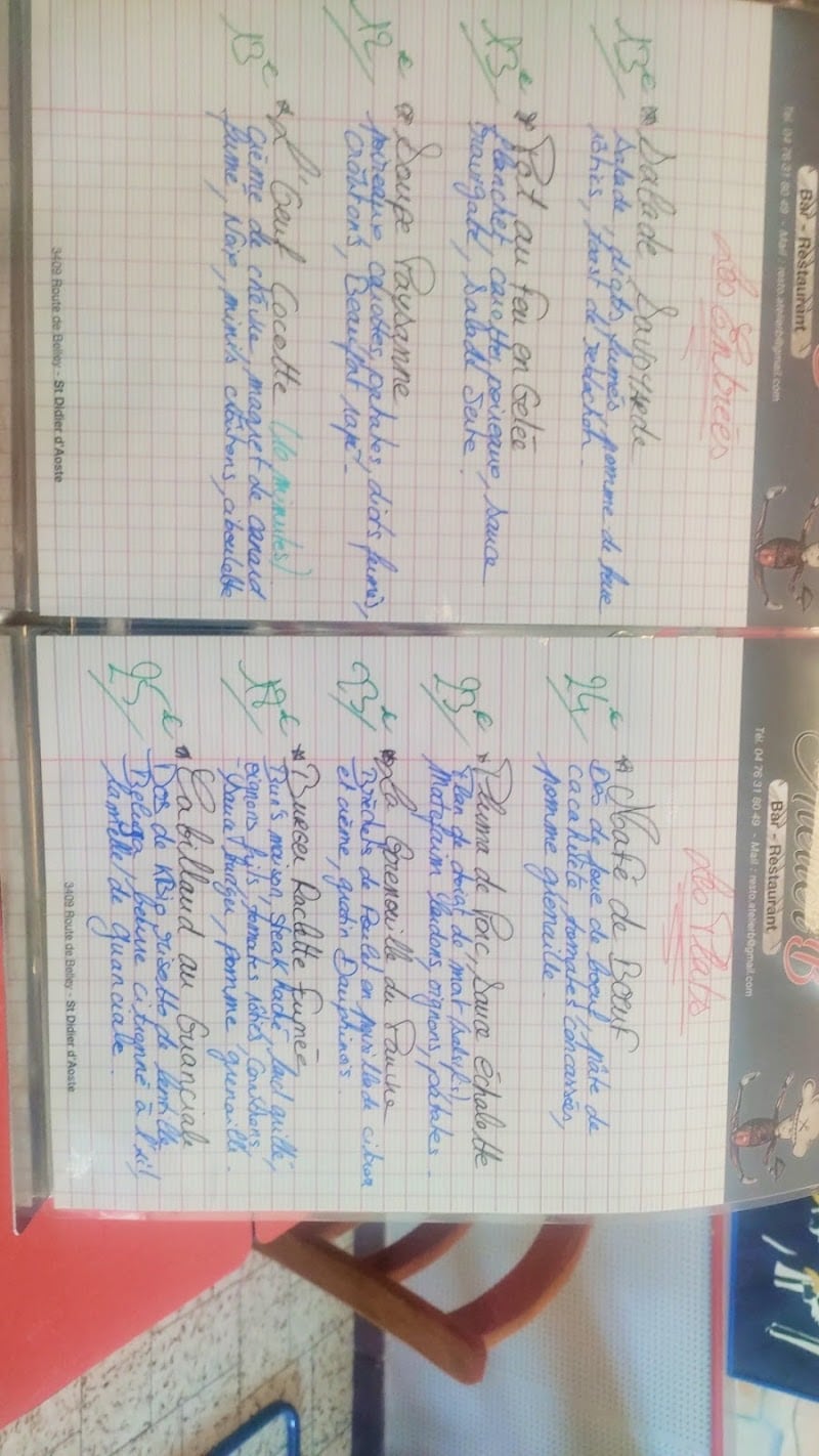 Restaurant L’Atelier “B” à Aoste, France