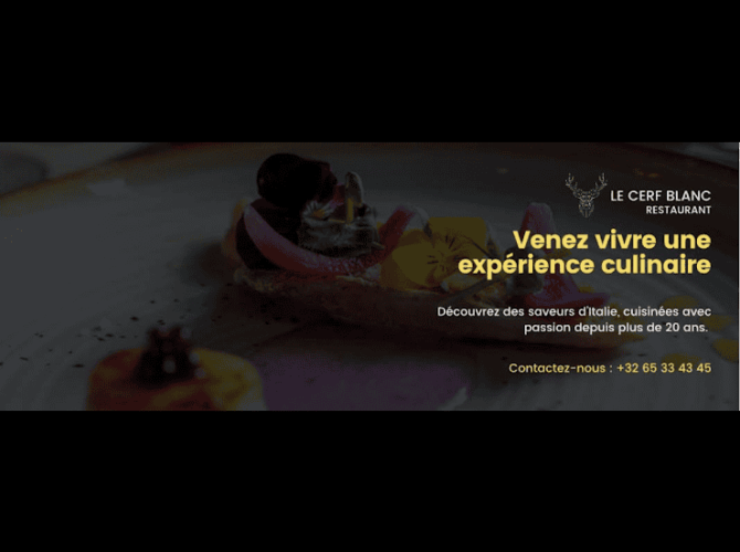 Restaurant Le Cerf Blanc à Mons, Belgique