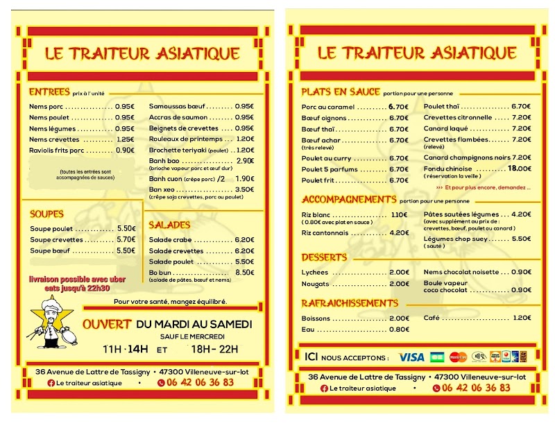 Restaurant Le traiteur asiatique Villeneuve Sur Lot à Villeneuve-sur-lot, France