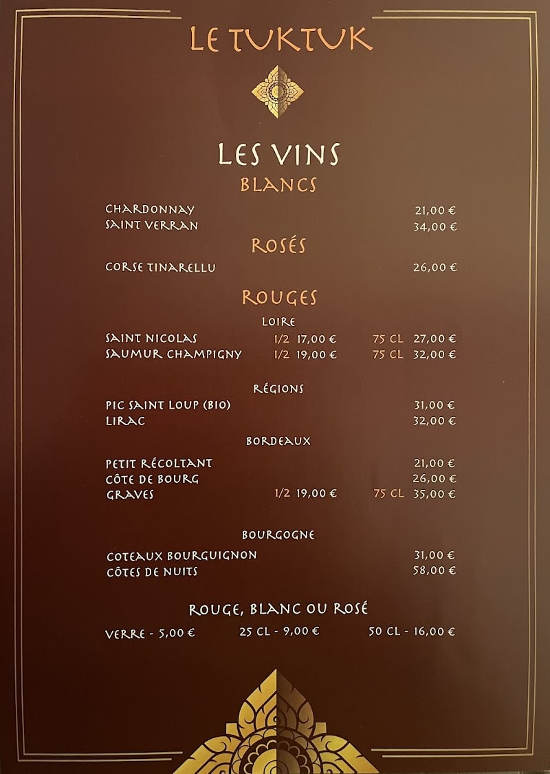 Restaurant Le Tuktuk à Quimper, France