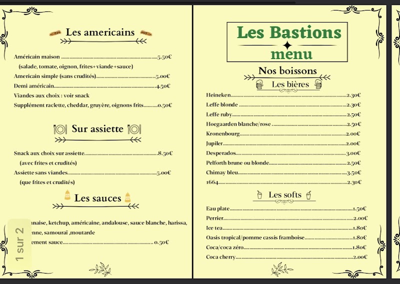 Restaurant Les Bastions à Carignan, France