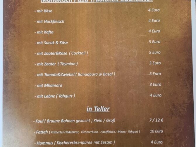 Restaurant Little Beirut à Saarlouis (Sarrelouis), Allemagne