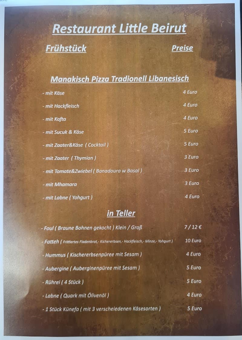 Restaurant Little Beirut à Saarlouis (Sarrelouis), Allemagne