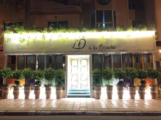 Restaurant L’Ô à la Bouche à Marrakech, Maroc