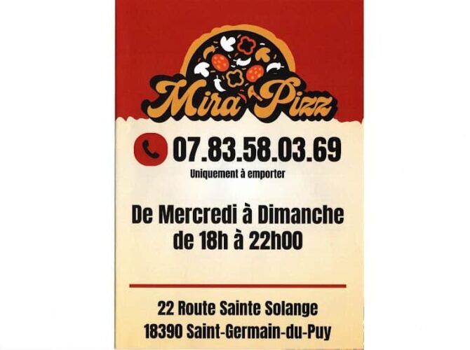 Restaurant Mira Pizz à Saint-Germain-du-Puy, France