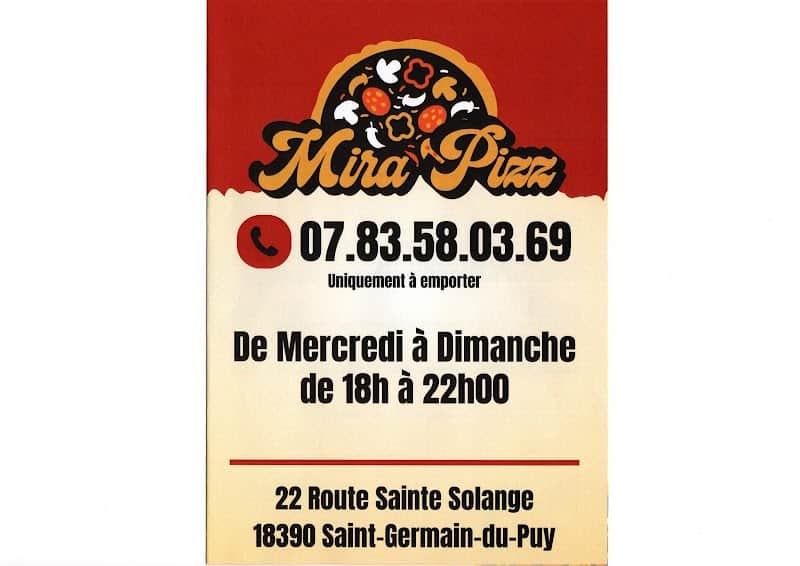 Restaurant Mira Pizz à Saint-Germain-du-Puy, France