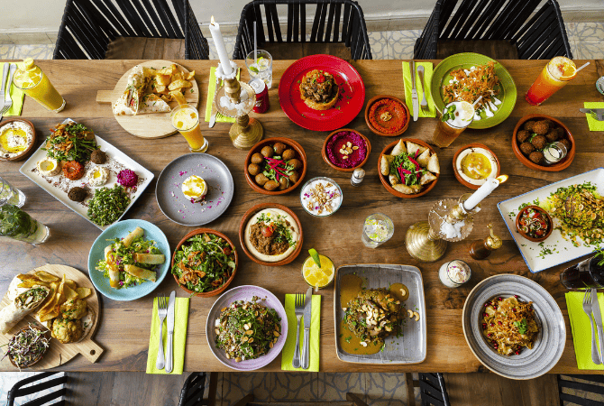 Restaurant Naranj Libanese à Marrakech, Maroc