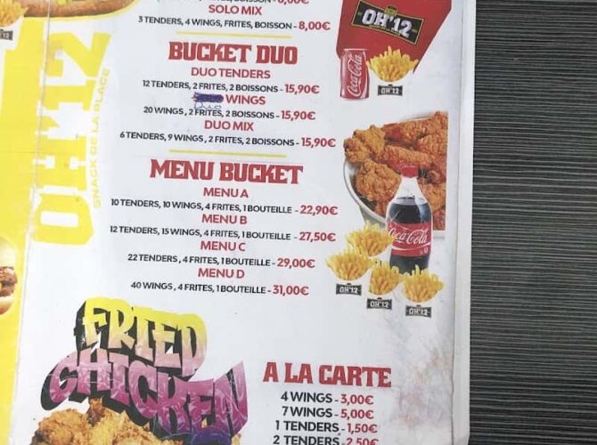 Restaurant OH 12 à Gonesse, France