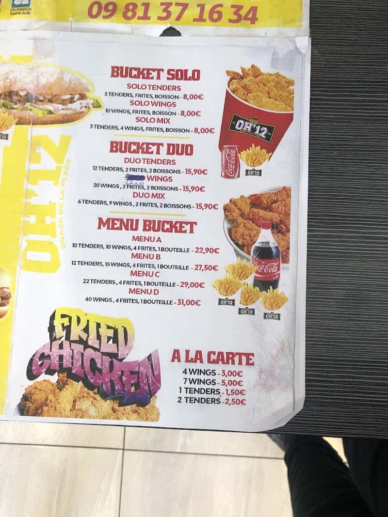 Restaurant OH 12 à Gonesse, France