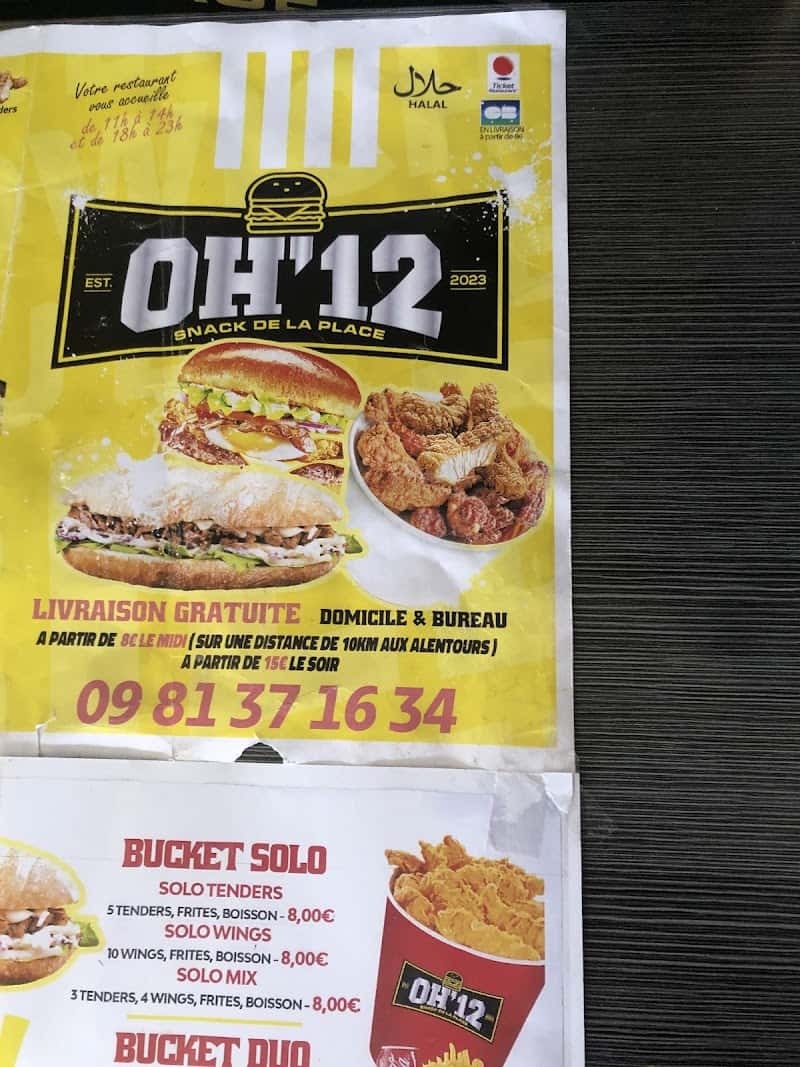 Restaurant OH 12 à Gonesse, France