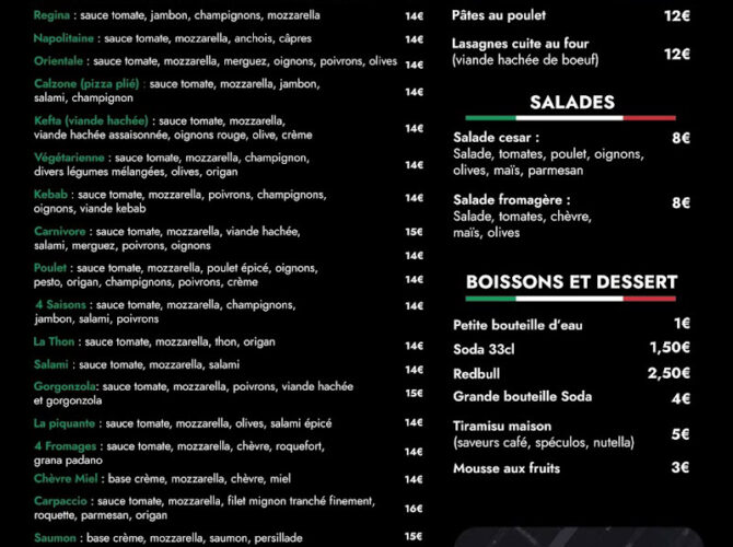 Restaurant Pizzeria cappello à Villeneuve-sur-lot, France