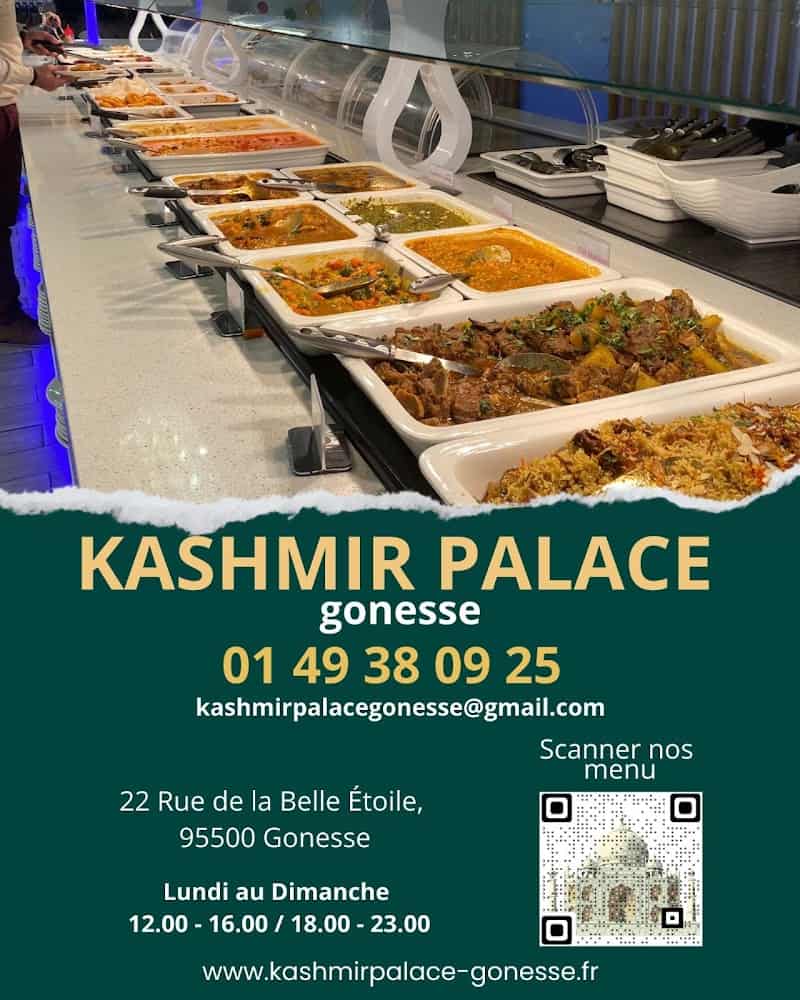 RESTAURANT FORMULE À VOLONTÉ KASHMIR PALACE GONESSE à Gonesse, France
