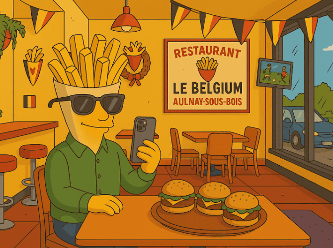 Restaurant Le Belgium friterie belge à Aulnay-sous-Bois, France