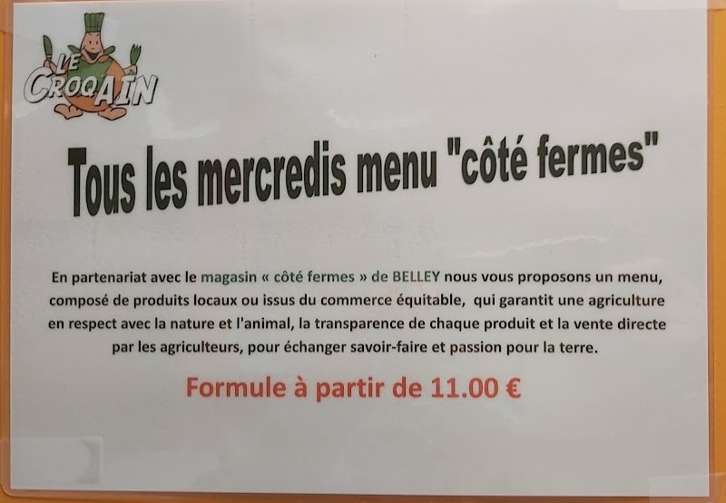 Restaurant le Croq’Ain à Belley, France