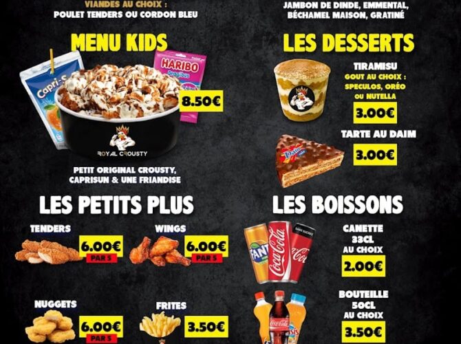 Restaurant royal crousty rochefort à Rochefort, France