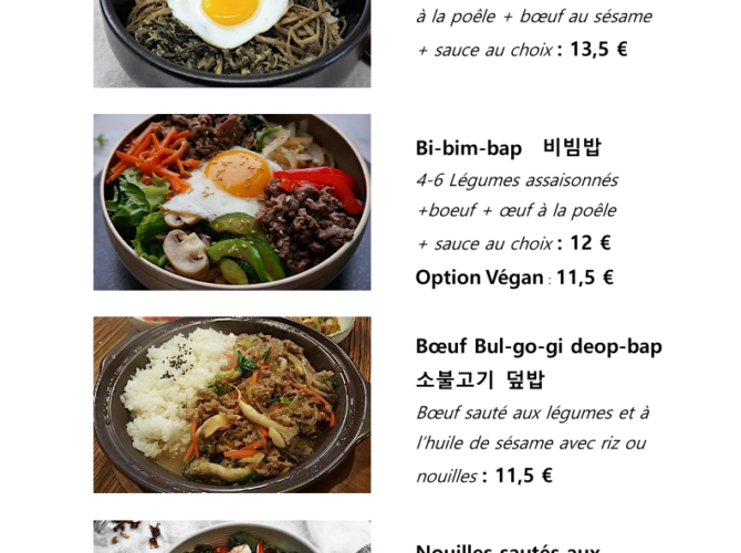 Restaurant Saveurs de Corée à Schiltigheim, France