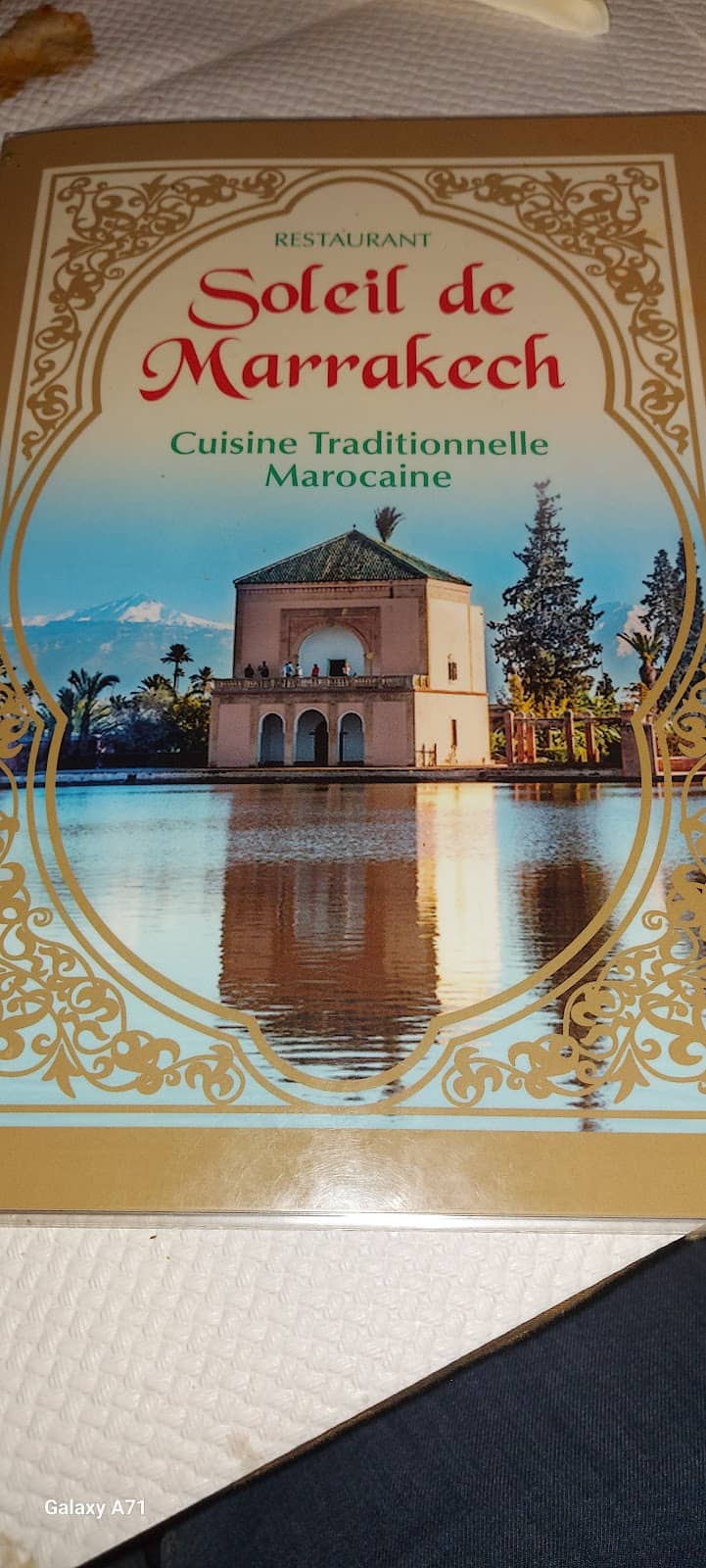 Restaurant Soleil de Marrakech à Baulne, France