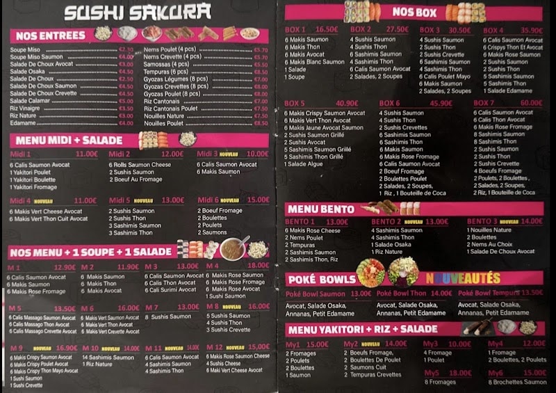Restaurant SUSHI SAKURA à Bouray-sur-Juine, France
