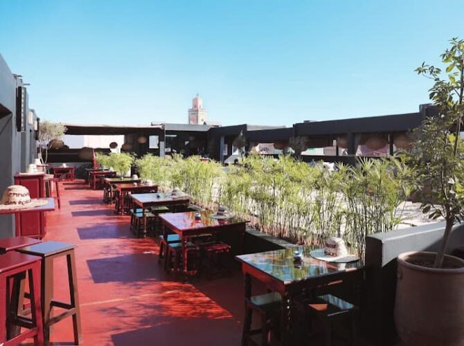 Restaurant Terrasse des épices à Marrakech, Maroc