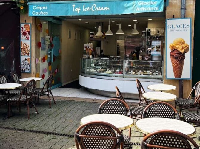 Restaurant Top Ice Cream Metz – Glacier artisanal place Saint-Jacques à Metz, France
