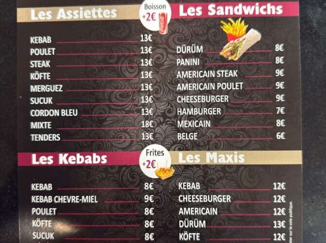 Restaurant Vezelise-kebab-tacos à Vézelise, France