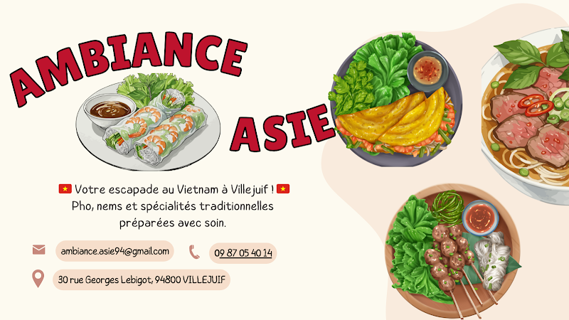 Ambiance Asie-Restaurant vietnamien à Villejuif, France