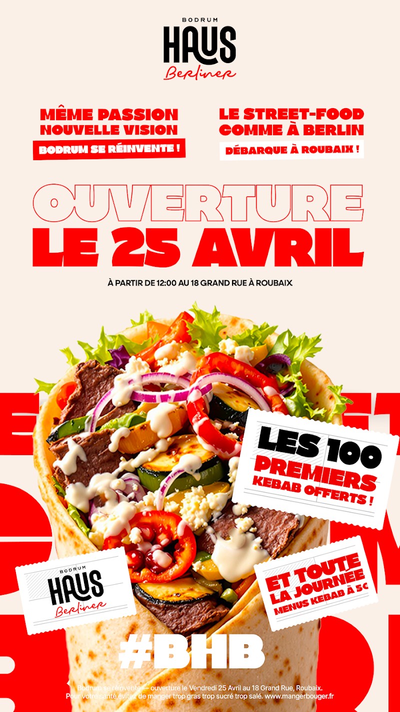 Restaurant BODRUM HAUS BERLİNER à Roubaix, France