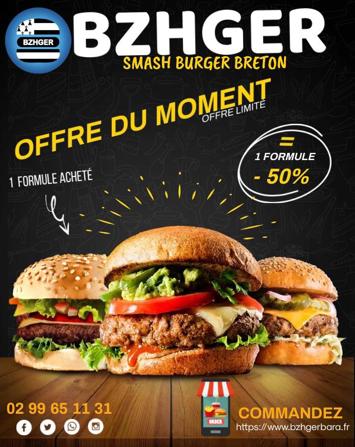 Restaurant Bzhger Bara, Burger Rennes à Rennes, France