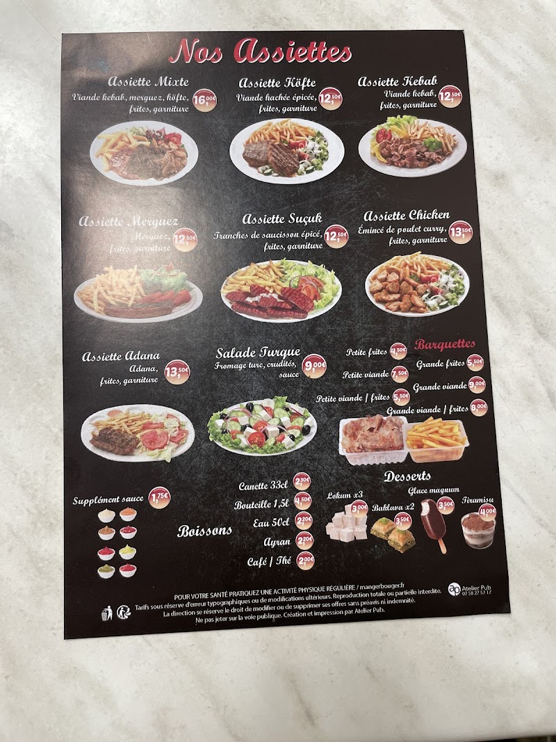 Restaurant Cernay doner kebab à Reims, France